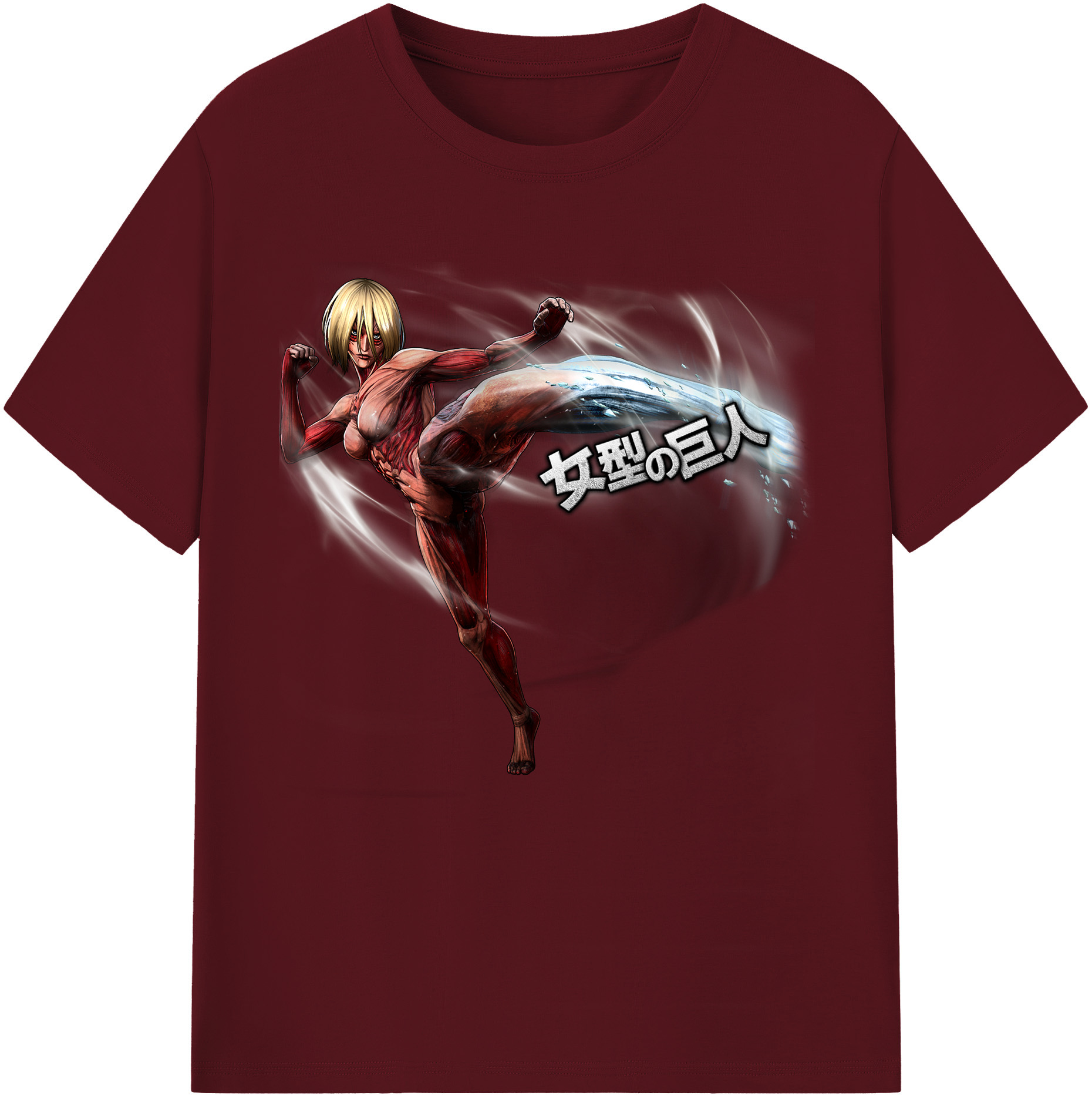 （画像用） 進撃の巨人 Attack on Titan 綿100％半袖Tシャツ（フロントプリント）